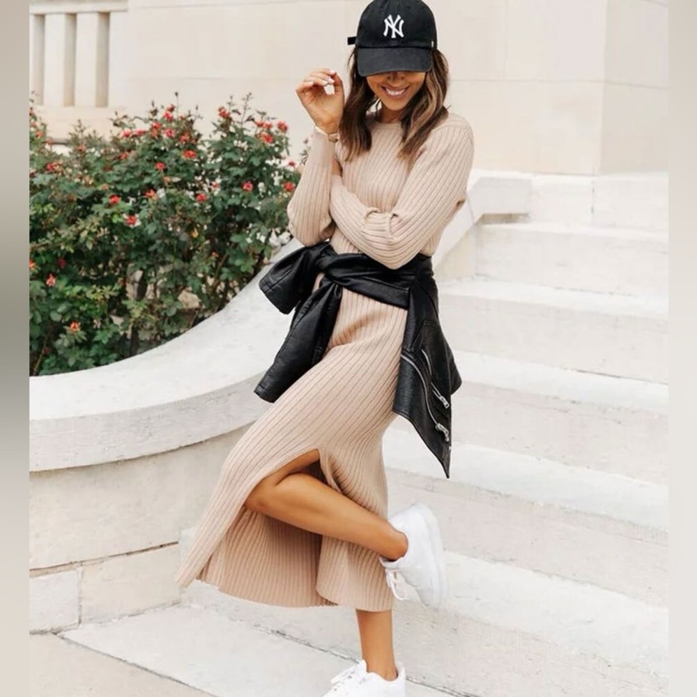 Nordstrom Wayf X Bff Hollie Long Sleeve Sweater Dress